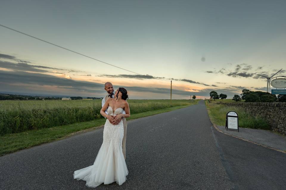 Twilight couple shot