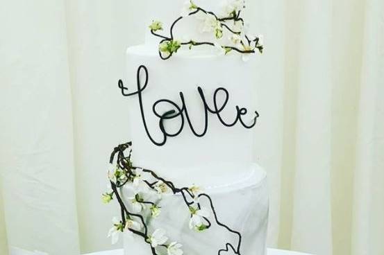 Marble wedding Cake