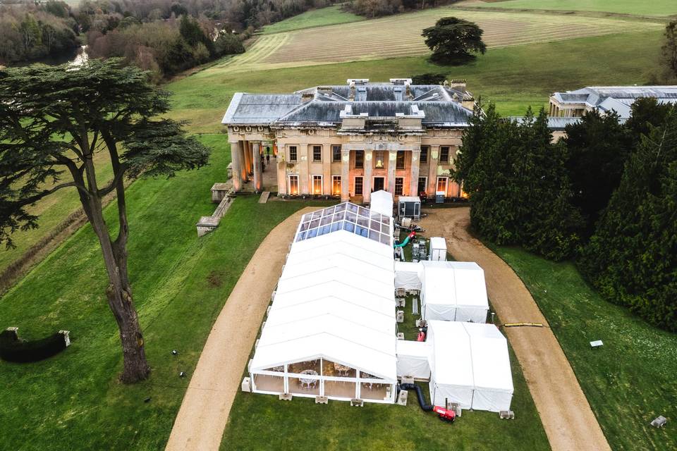 Marquee weddings at The Grange