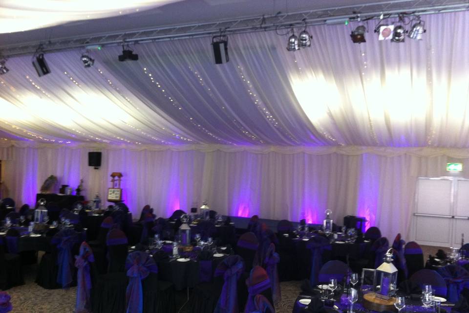 Black chair covers