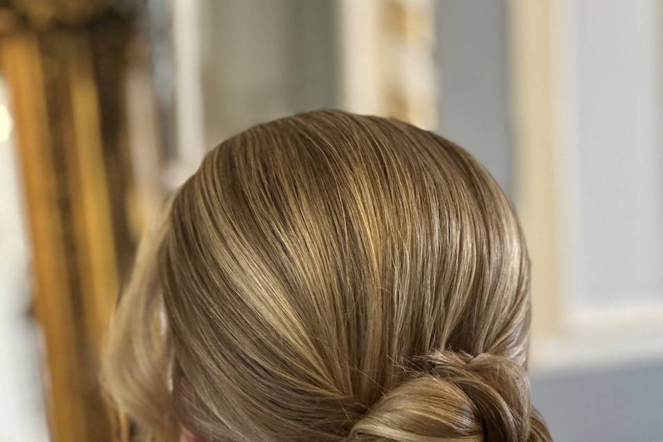 Sleek bun