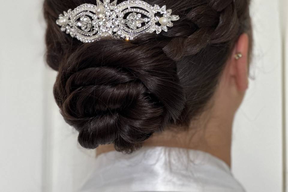 Sleek updo