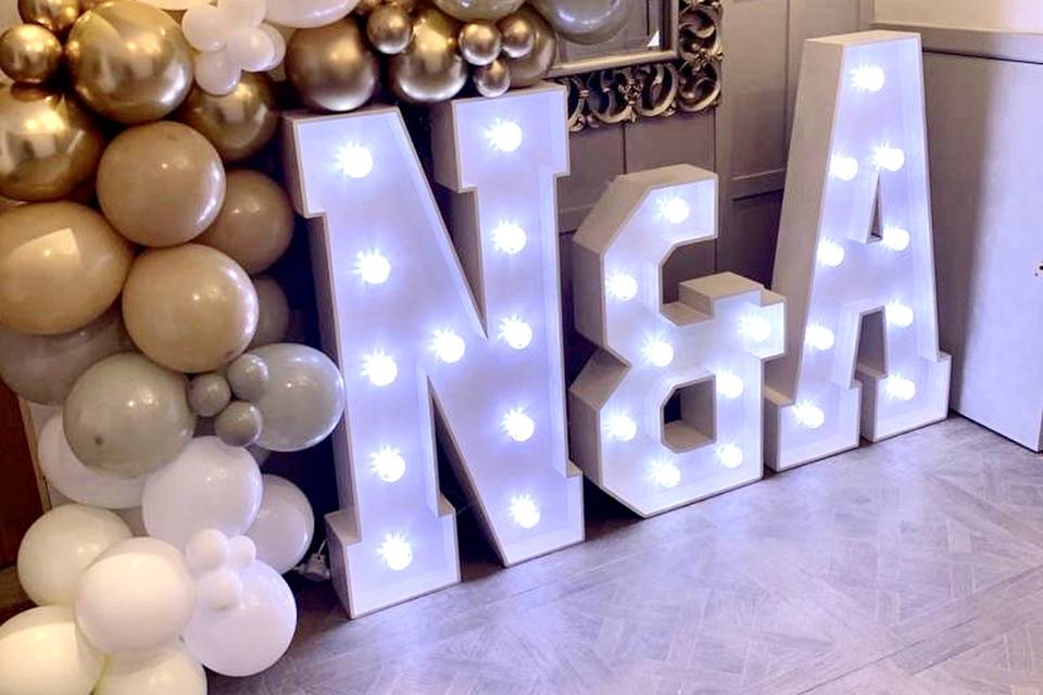 Light up letters