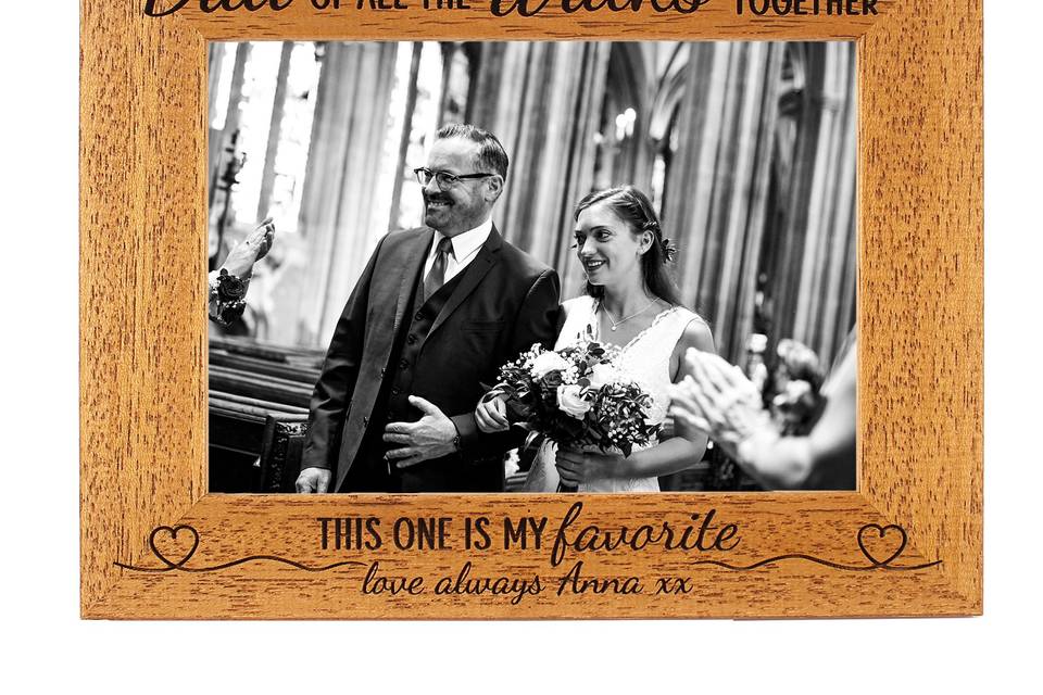 Father of the bride frame