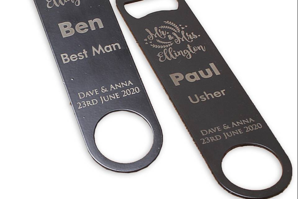 Personalised bottle openers