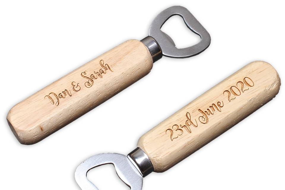 Elegant wooden bottle openers