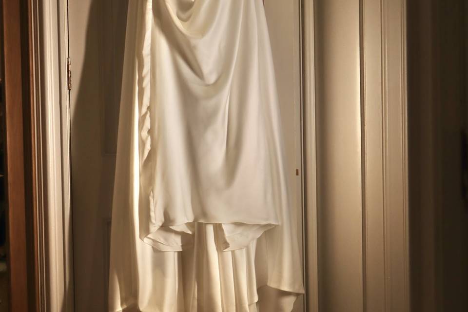 Wedding Dress on Hanger