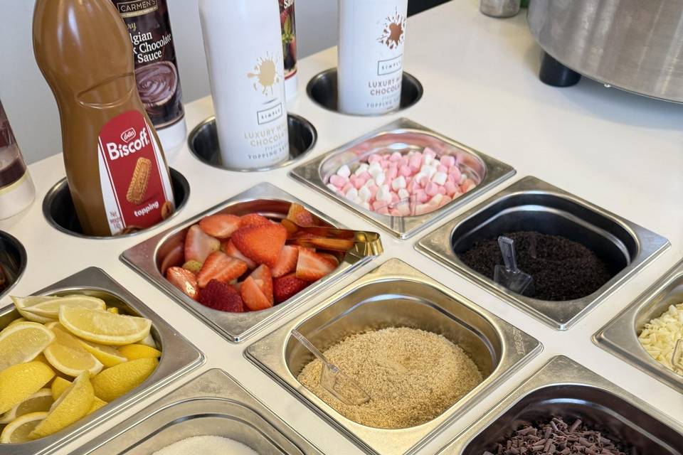 Crepe toppings