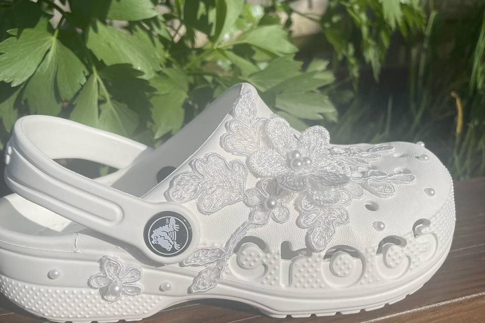 “Wildflower” custom crocs