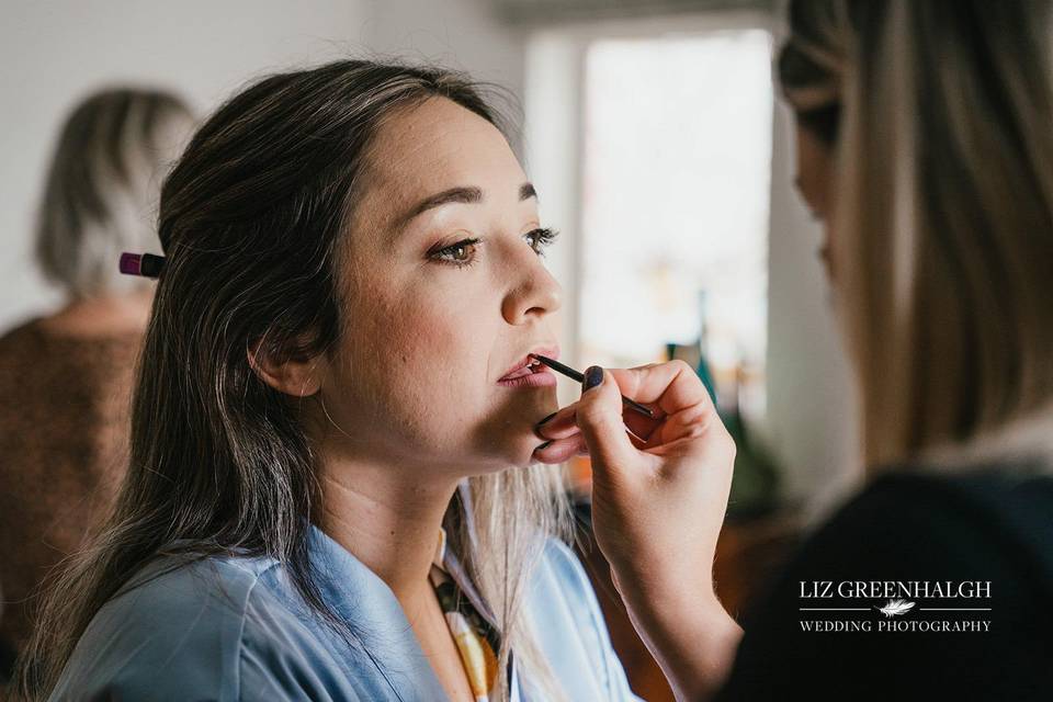 Lip work in action