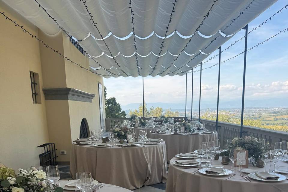 The terrace