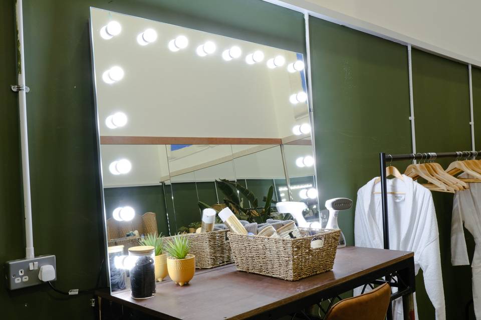 Hair & Make-Up Area