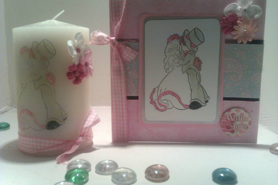 Card and candle gift set