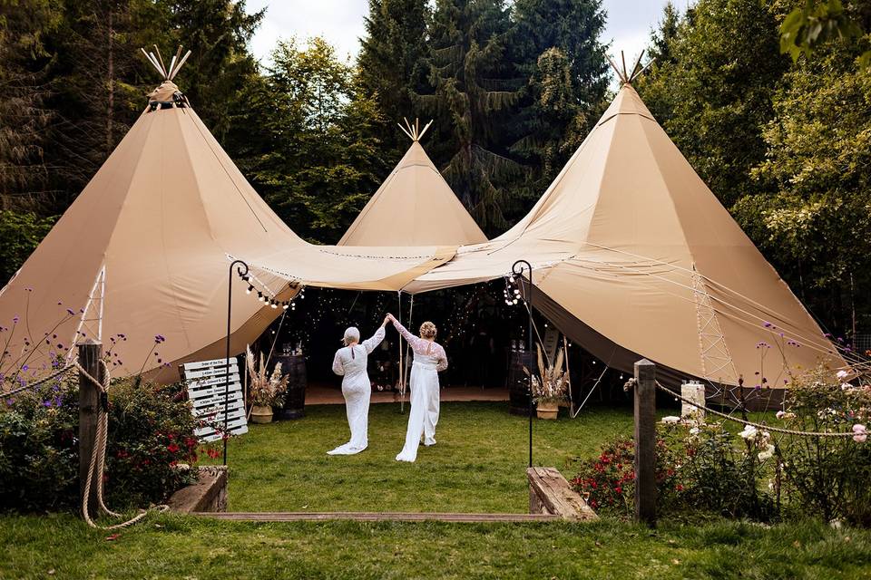 Tipi Wedding, Northamptonshire