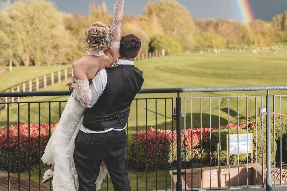Rainbow wedding day