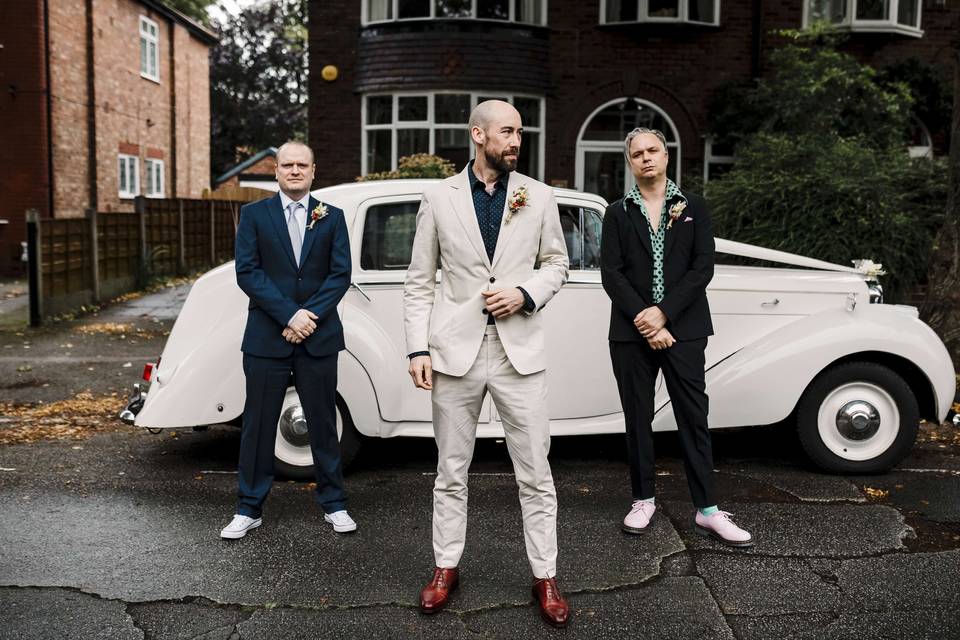 Groom & Best men shot