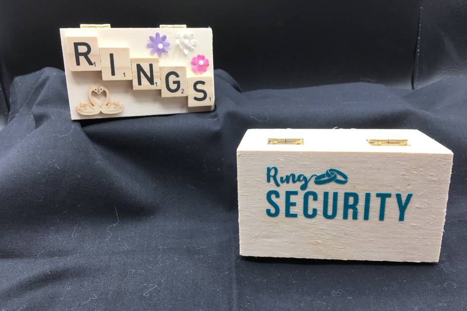 Personalised handmade ring box