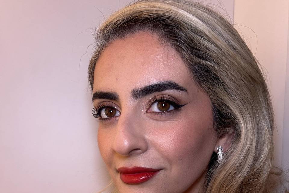 Wedding guest makeup