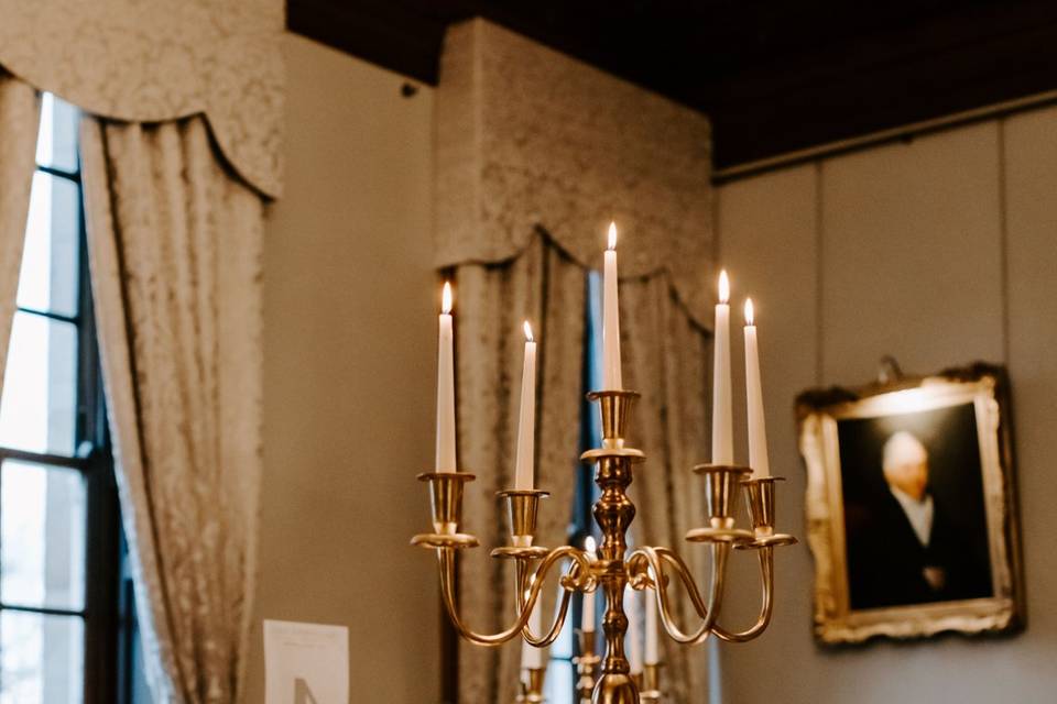 Gold candelabra