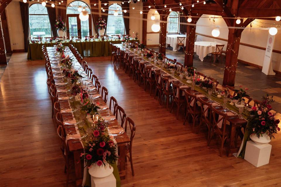Rustic wedding venue wales