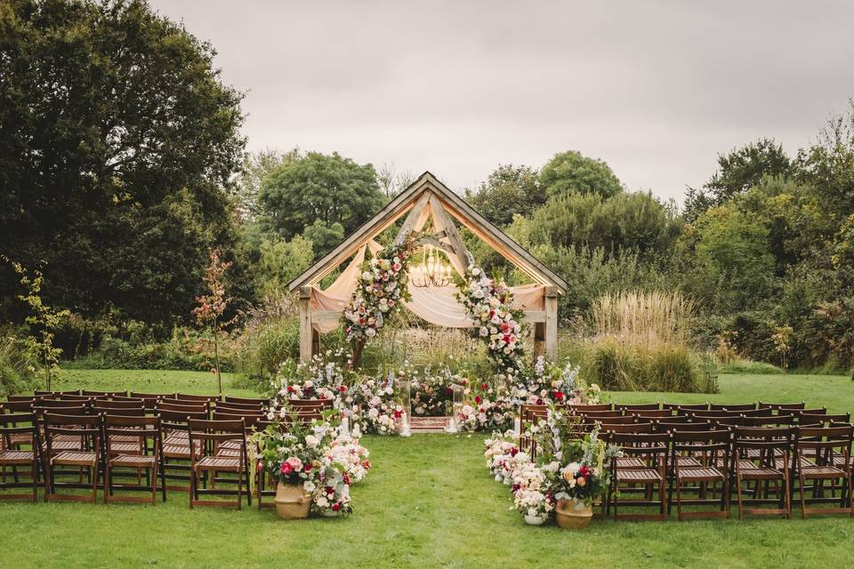 Outdoor ceremony wales