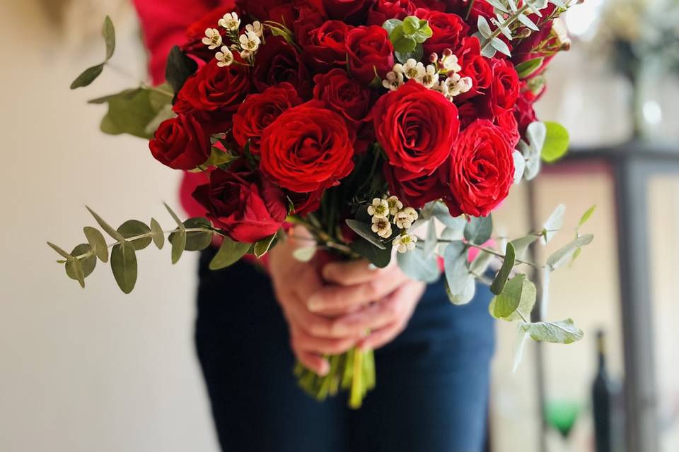 Christmas bridal bouquet