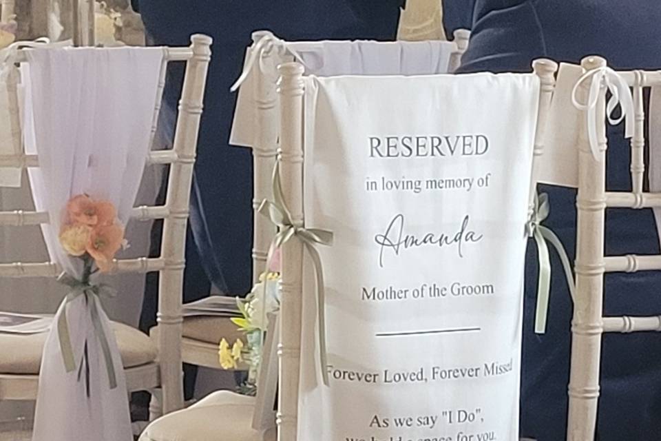 Custom Design Linen Chair Drop