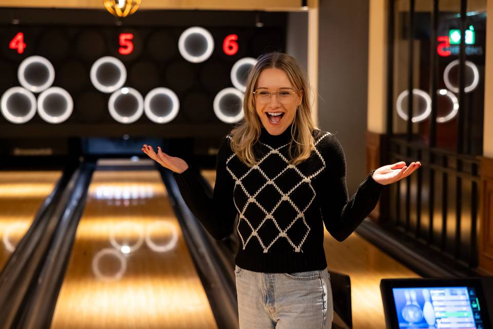 Boutique Bowling Alley on site