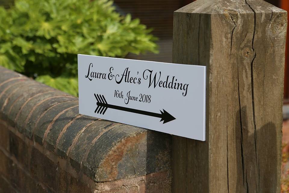 Personalised direction signs