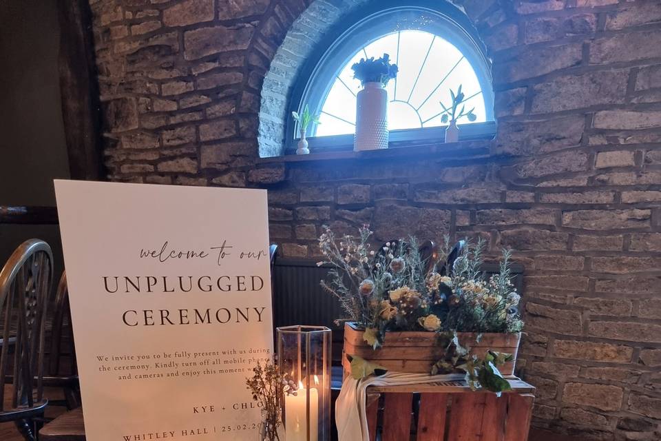 Unplugged Ceremony