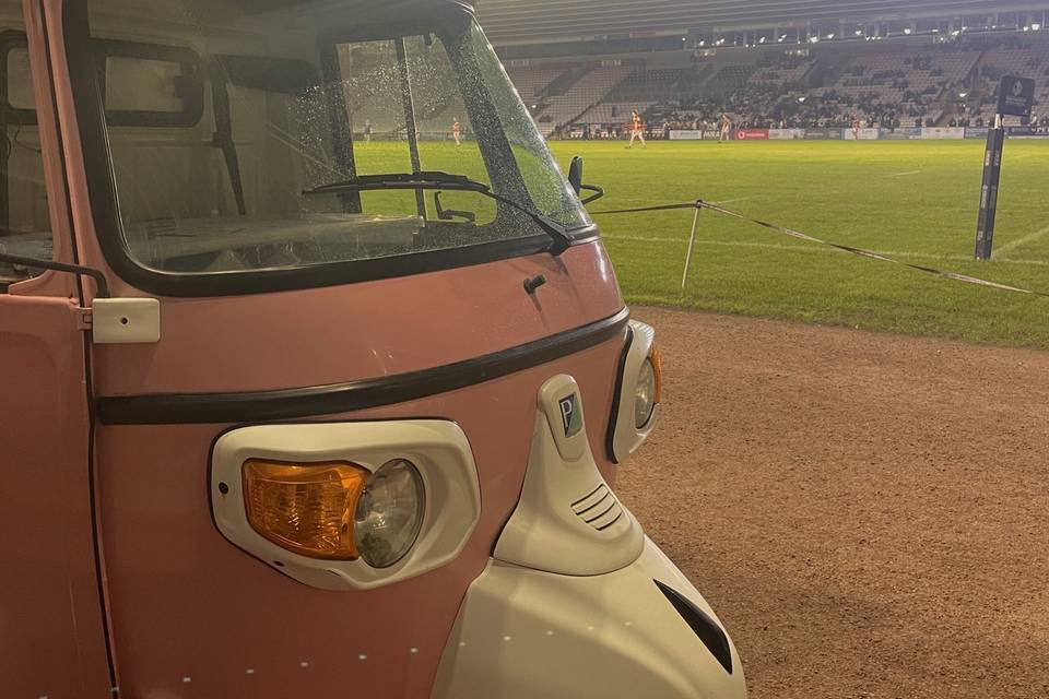 Pitchside at the rugby