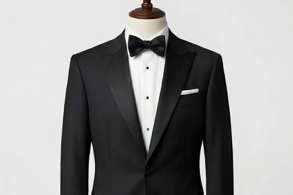 Black Tux with Satin Lapels