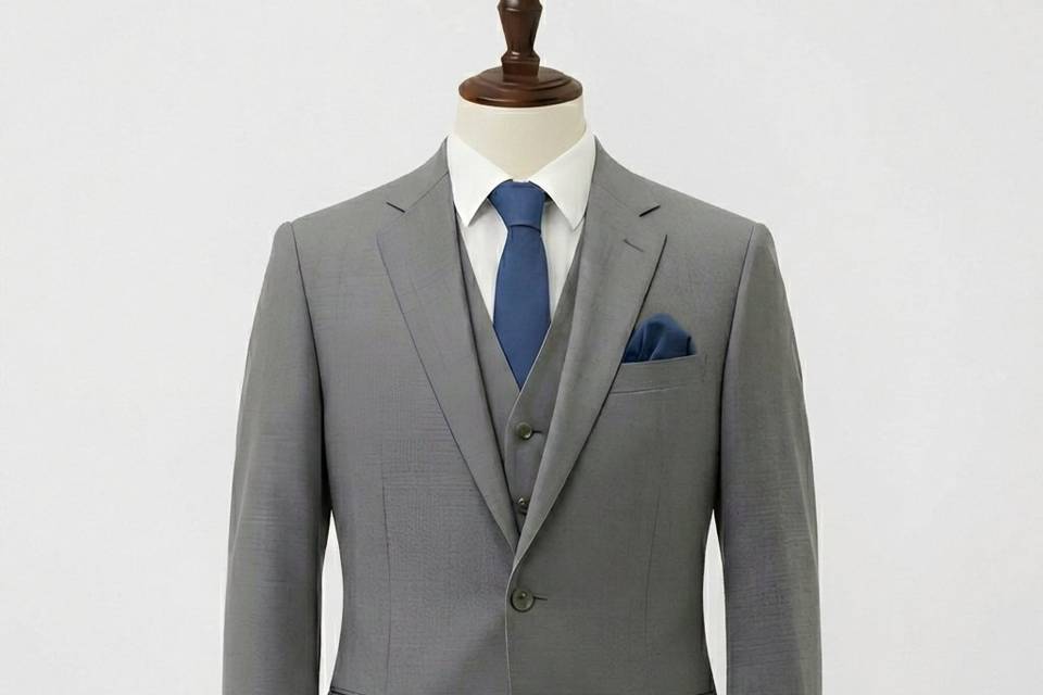 Classic Grey Wedding Suit