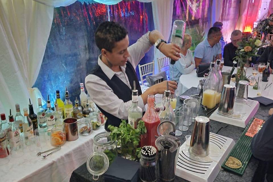 Wedding cocktail bar