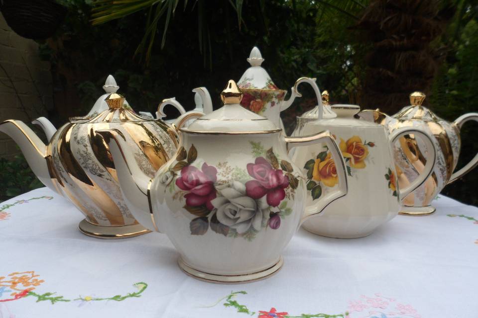 Vintage teapots