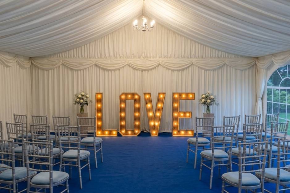 Rustic Light up LOVE letters
