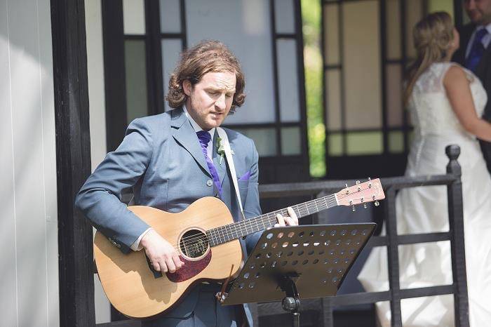 Playing at the ceremony