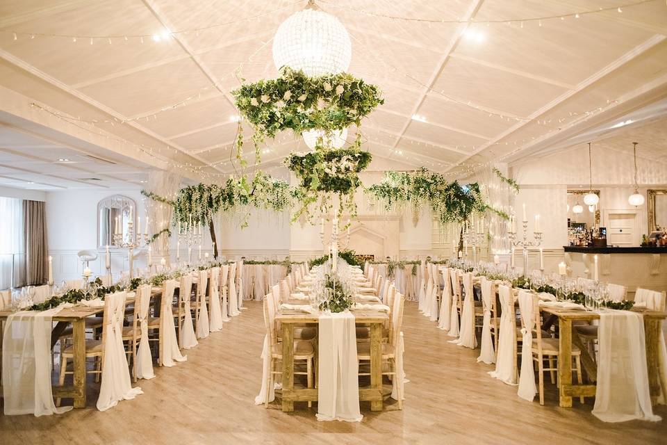 Stunning wedding breakfast