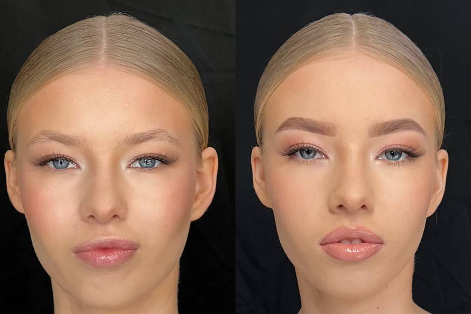 Soft glam makeup