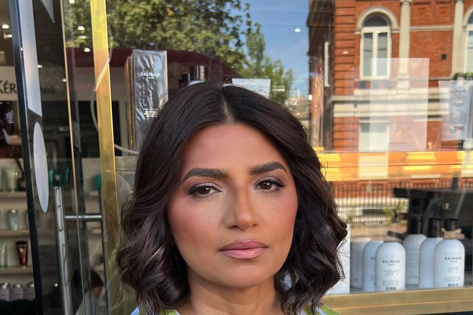 Full glam makeup
