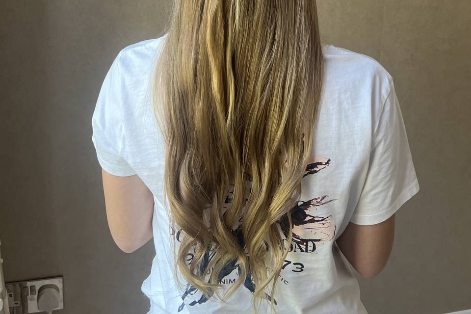 Halfway up hairstyle