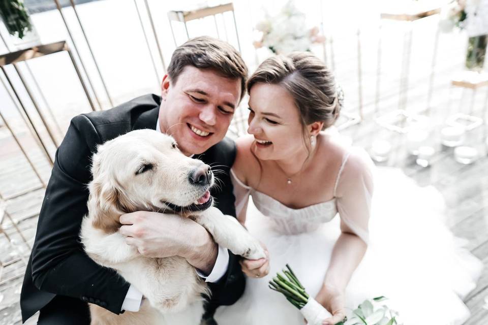 Wedding makeup and updo