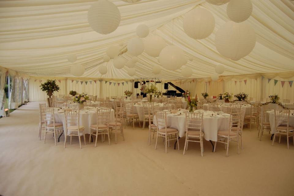 Marquee setup