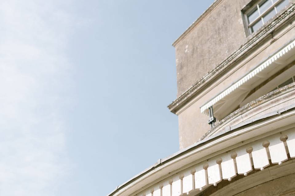 Detail of front of the house