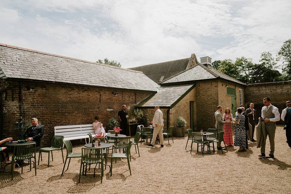 Outside the Cow Shed