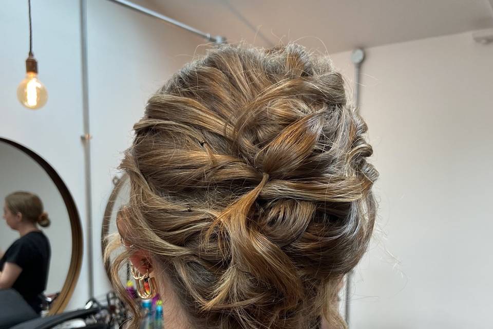 Textured french twist