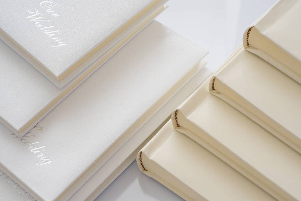 Leather wedding albums