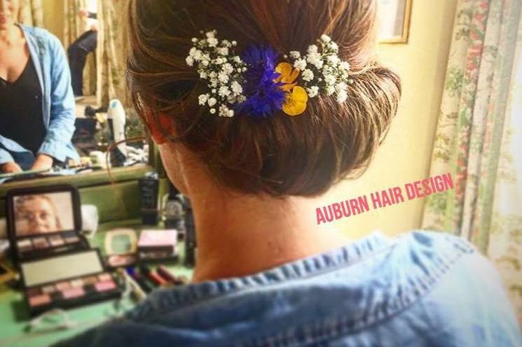 Auburn hair design