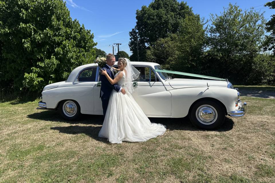Classic wedding car