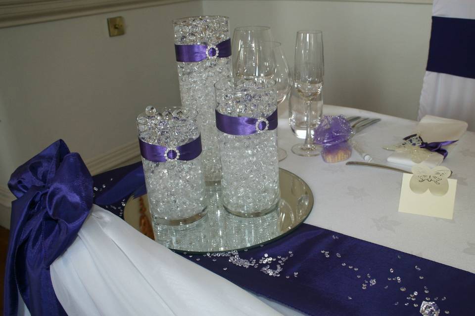 Trio cylinder centrepiece